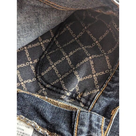 Polo Ralph Lauren Women's Bootcut Jeans Leather Trim Size 4 - Picture 14 of 14